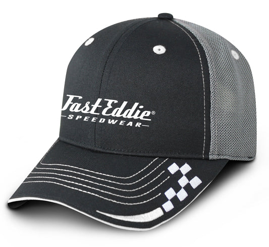 Fast Eddie Speedwear Checker Speed Mesh Cap