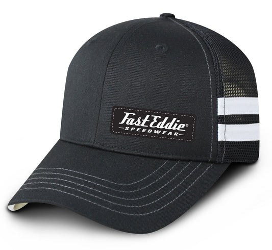 Fast Eddie Speedwear Checker Stripe Mesh Cap