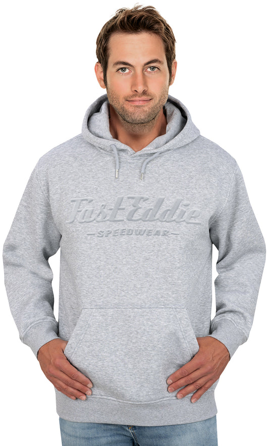 Fast Eddie Speedwear Embossed Hoodie - Sport Grey