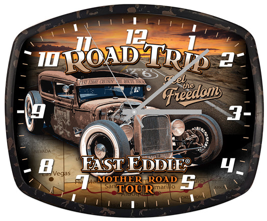 Road Trip Route 66 Wall Clock