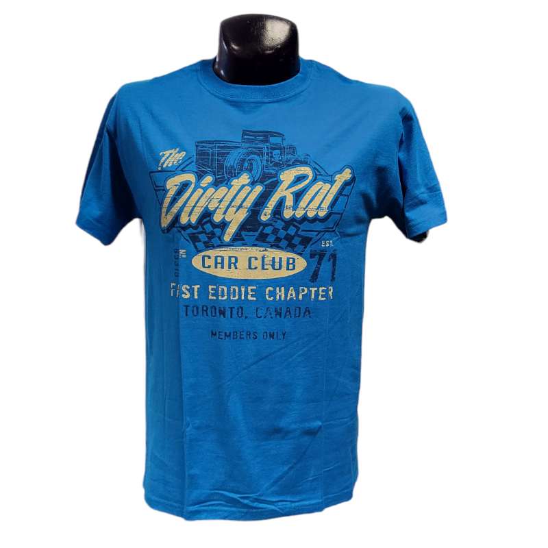 Dirty Rat Car Club T-Shirt - Sapphire Blue