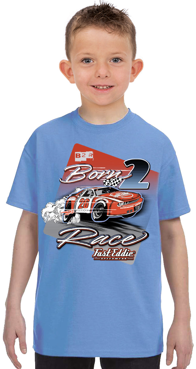 FES Born to Race Youth S/S T-Shirt - Carolina Blue